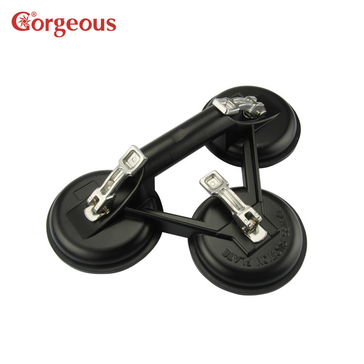 Black Aluminum Three Claws Heavy Dent Window Lifter Duty Vacuum Glass Suction Cup For Glass