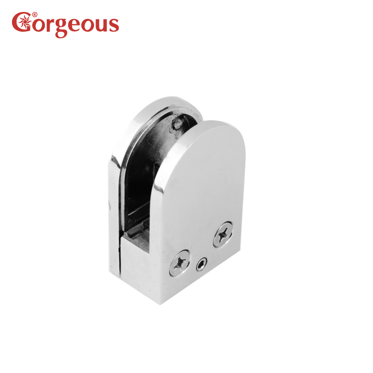 Gorgeous Stainless Steel Balcony Stairs D Type Railing Glass Fixed Clip Clamp For Glass Railing