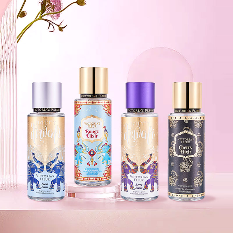 OEM Private Label Perfume Flora Fragrance Body Mist Spray Perfume Set For Women