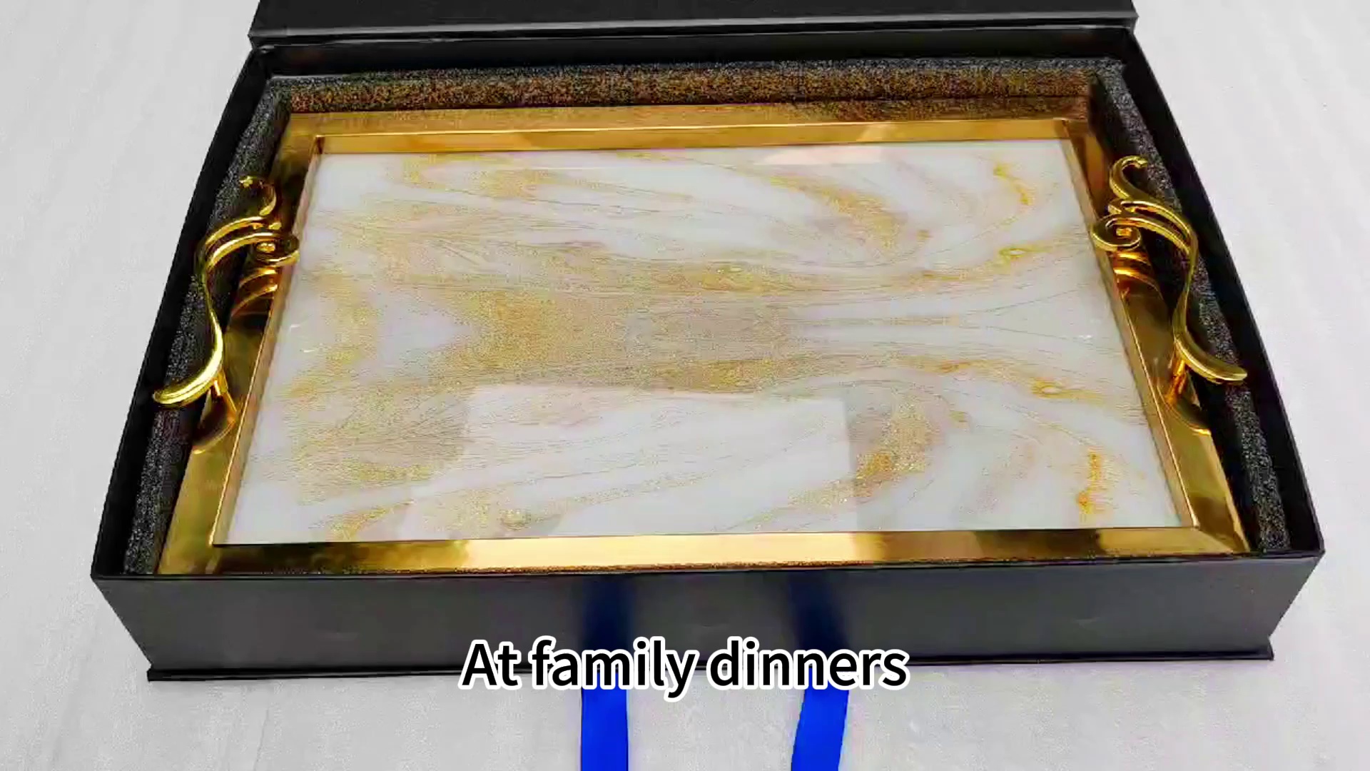 dining room tray，luxury gold tray，restaurant tray，304 stainless steel，rectangular Italian design，villa hotel bathroom decoration tray，tray furniture