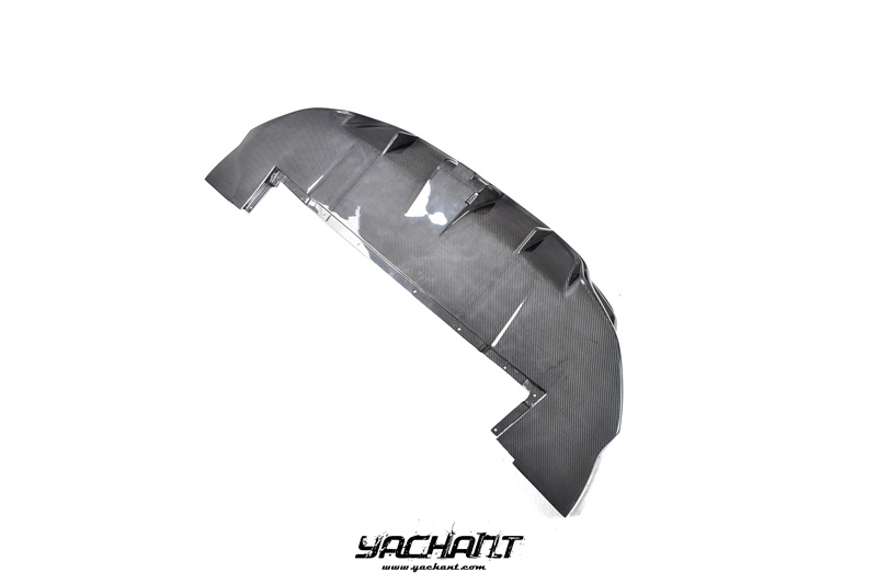 YCPCTC006LCF 2019-2022 Porsche Taycan J1 44S Mansory Style Rear Bumper Diffuser CF (17).jpg