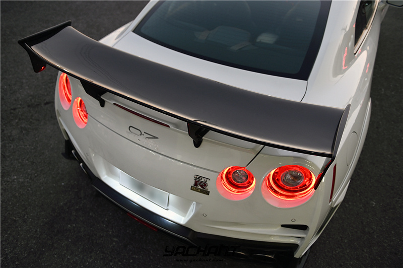 Carbon Fiber 2008-2020 Nissan R35 GTR CBA DBA EBA TS ST2 Style GT Wing Spoiler with FRP Base For R35 GTR CBA DBA EBA