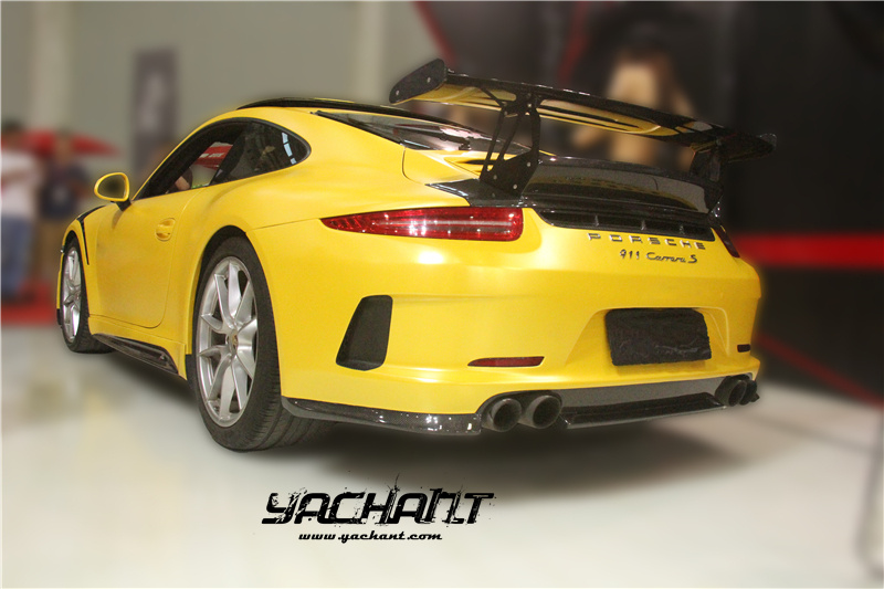 YCPCCRR066SPCF 2012-2015 Porsche 911 991.1 Carrera & S GT3-RS-Style FRP Rear Bumper w Vorsteiner Style CF Diffuser (100).jpg