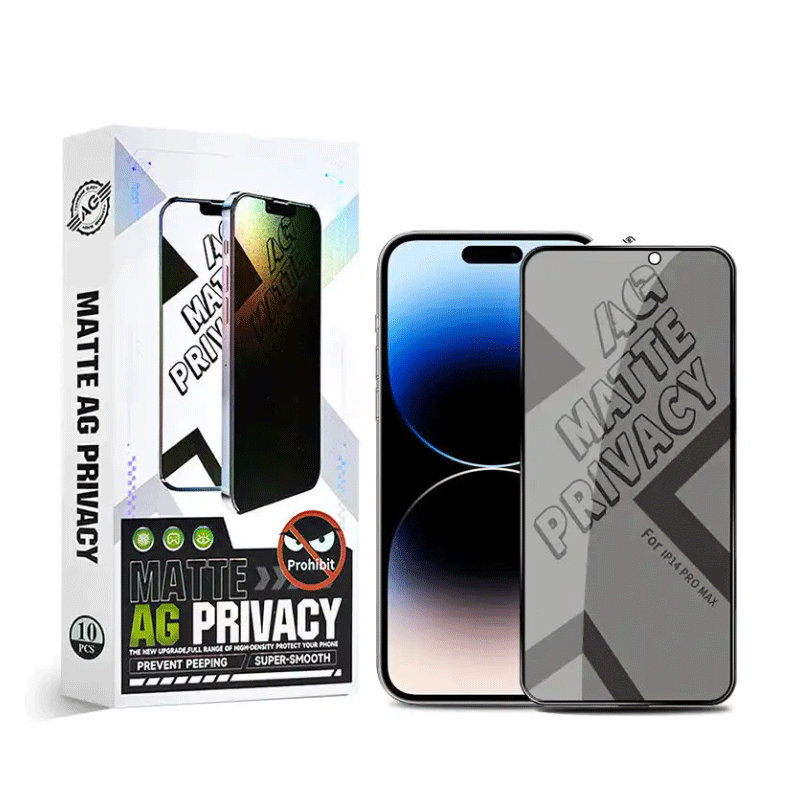 For Iphone 11 12 13 14 15 Pro Max Screen Protector 8d Mirror Privacy Tempered Glass Protector Screen