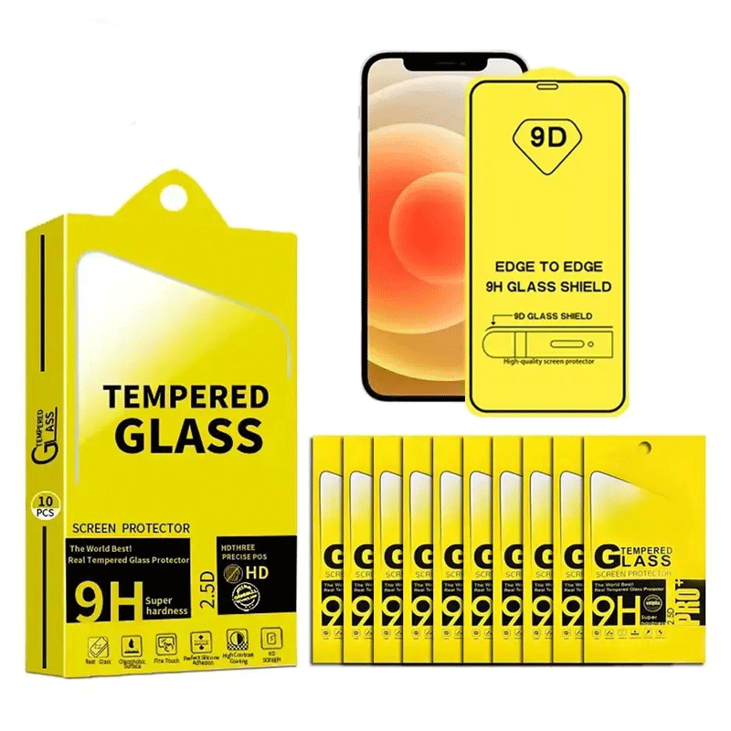 2023 Hot Sale 9d Glass Phone Screen Film Tempered Protective Glass Screen Protector For Iphone 15 14 12 13 Pro Max