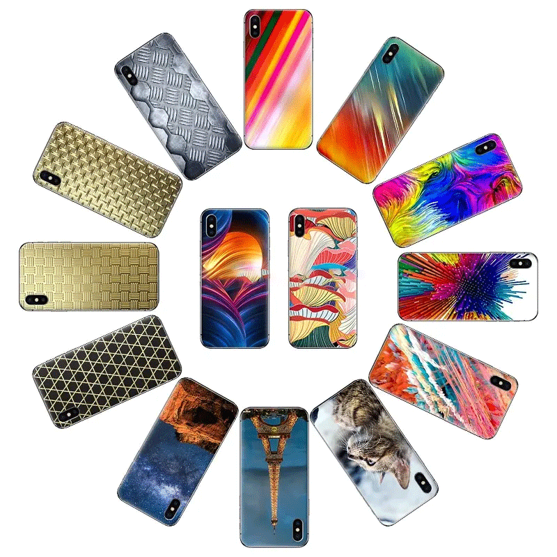 Girl Smartphone Skin Sticker 3d Embossed Back Cover Sticker Film Material For Cutting Making Machine