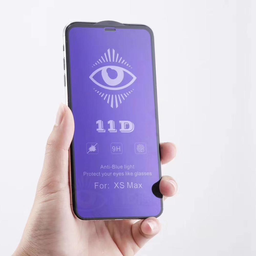 11D eyes 3d edge  anti blue light matte anti finger tempered glass HD clear high quality for mobile phone