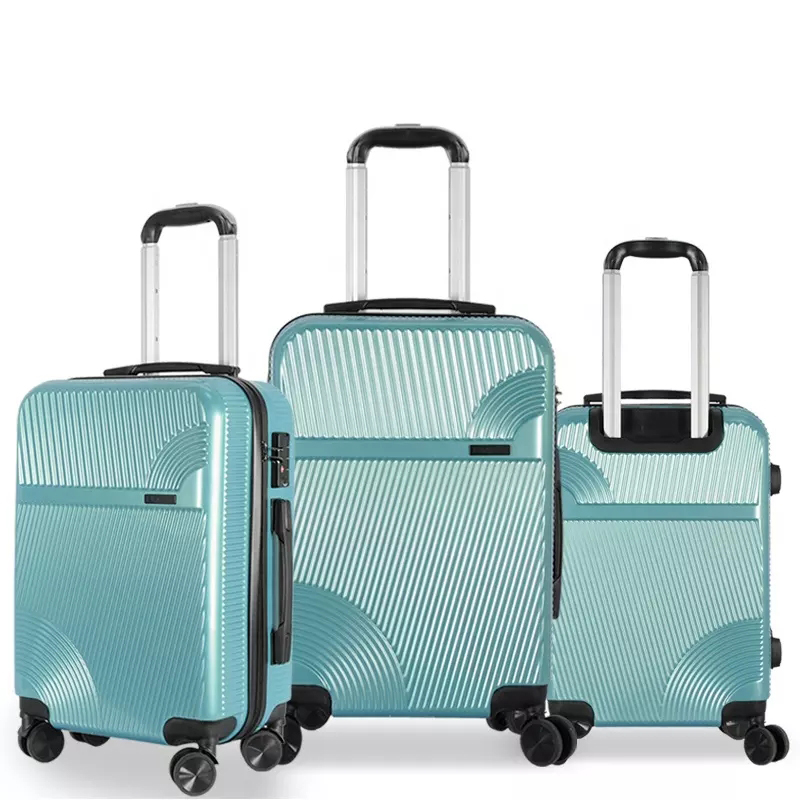 Factory New Design Sell Carry On Luggage 3 Piece Sets ABS Travel Suitcase Luggage with TSA Lock