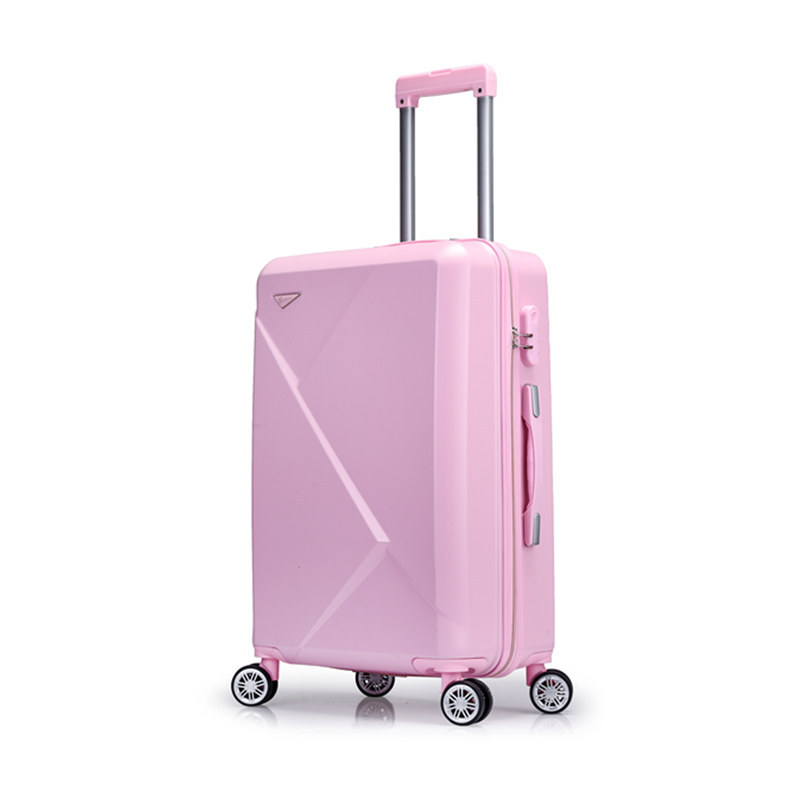 Pink Suitcase 20 Inch 24 Inch 28 Inch ABS Luggage Set in 3 Wholesale Carry On Luggage Suitcase Sets