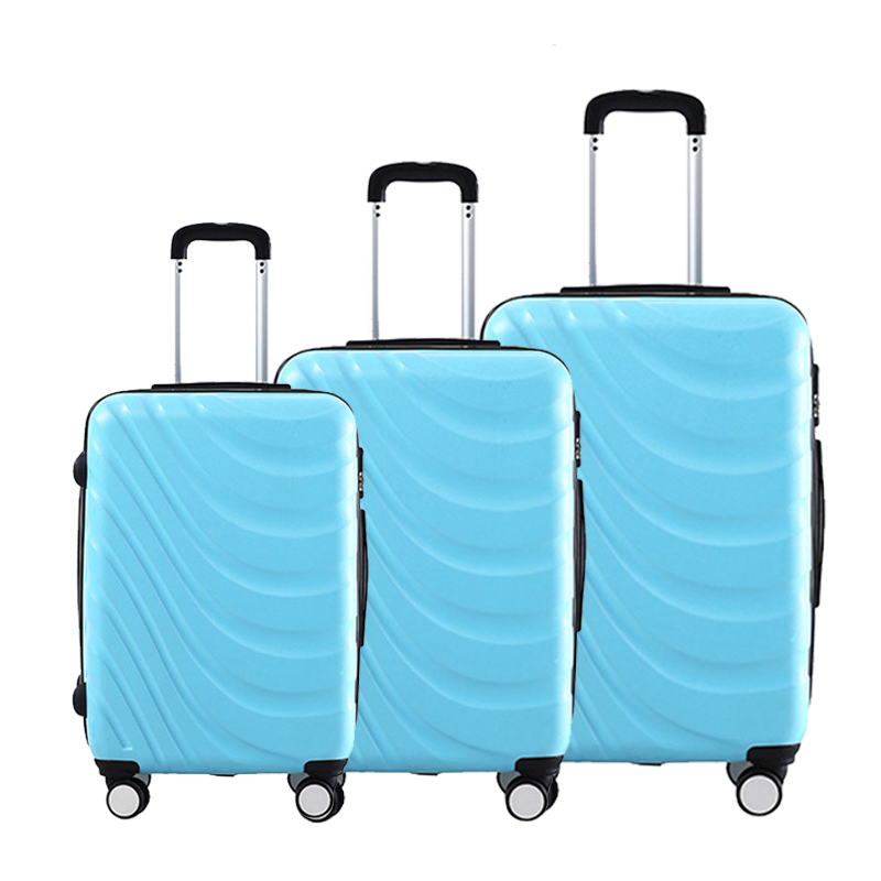 High Quality Travel Trolley Luggage 3 Pieces ABS Luggage Silent Universal Double Wheels Suitcase Sets