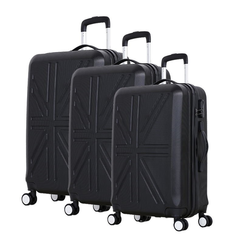 Promotional X Type Structure Carry Ons Hot Sale Luggage Bags ABS Travel Suitcase With Hand Bag For Girls And Women