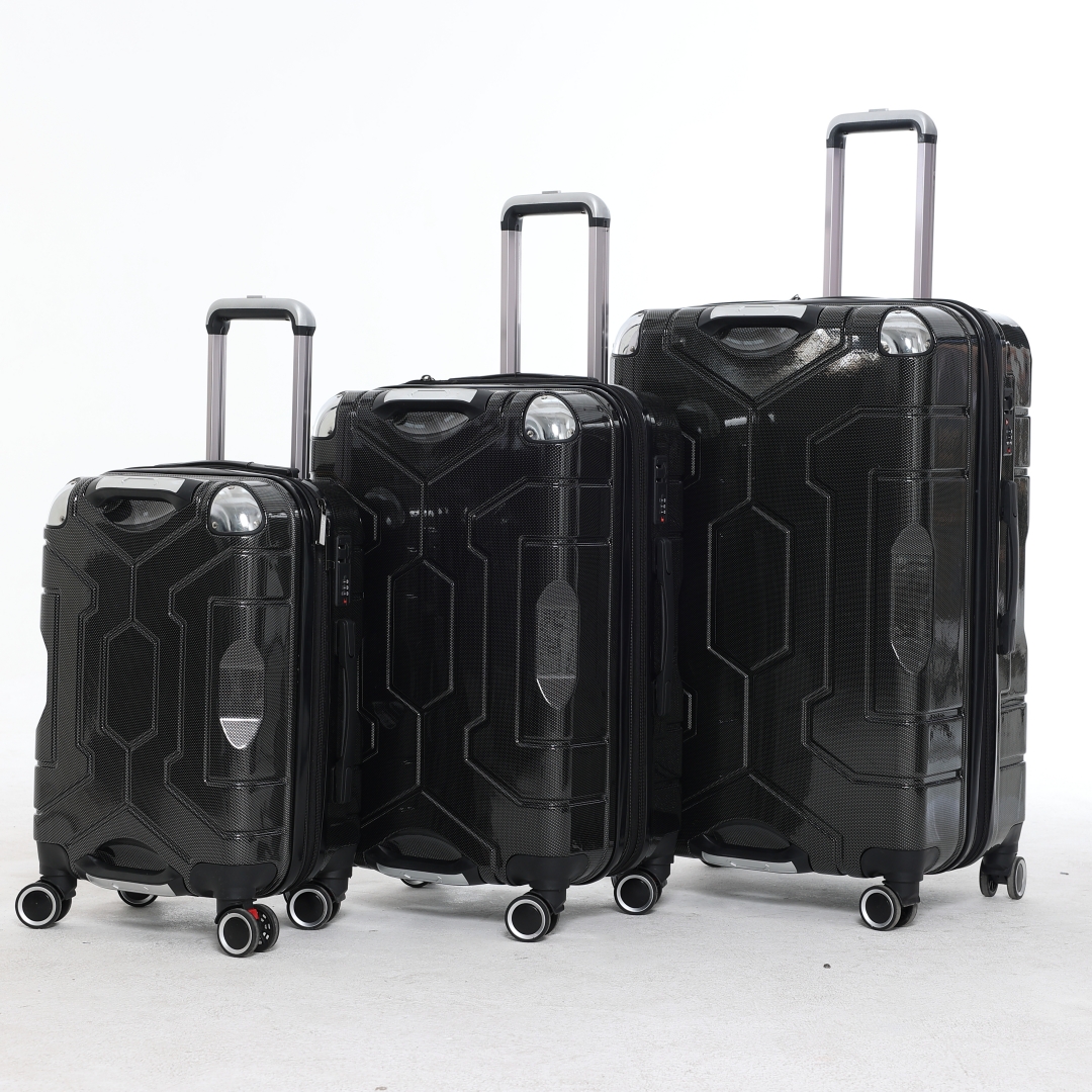 20''24''28'' 3 Piece Suitcase ABS PC Lightweight Trolley Case Expandable Anti-theft Luggage Sets For Outdoors