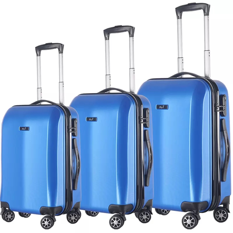 Custom Logo Colors Luxury 20" 24" 28" Matte Trolley ABS PC Travel Luggage Suitcases Sets