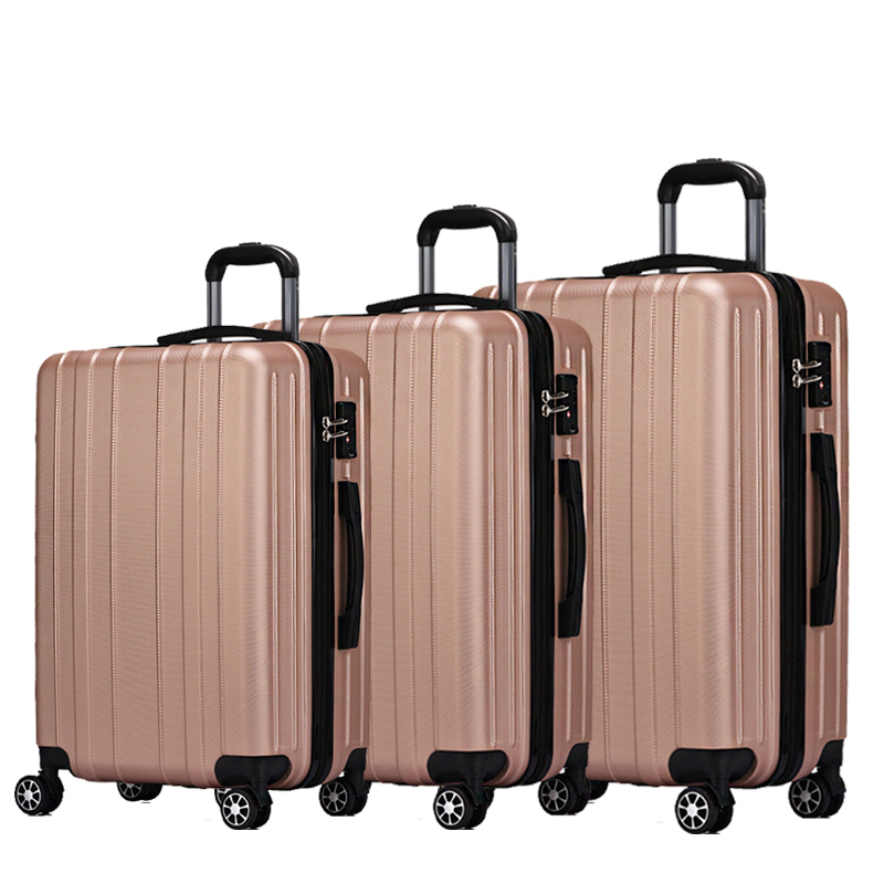 Hot Selling 3 pcs Luggage Set 4 Wheels Trolley Luggage Bags Hard Shell Travelling Trolley Suitcase Sets