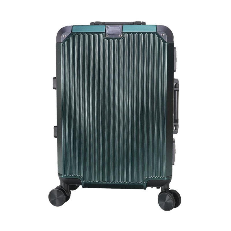 Luxury Aluminum Frame Suitcase 20 24 28 3 Pcs Set Travel Luggage For Unisex