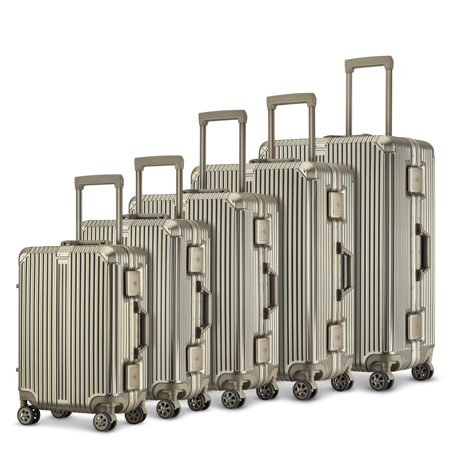 Luxury Wholesale Oem Odm Aluminum Trolley Frame Suitcase Carry On Travel Luggage With Silent Wheels