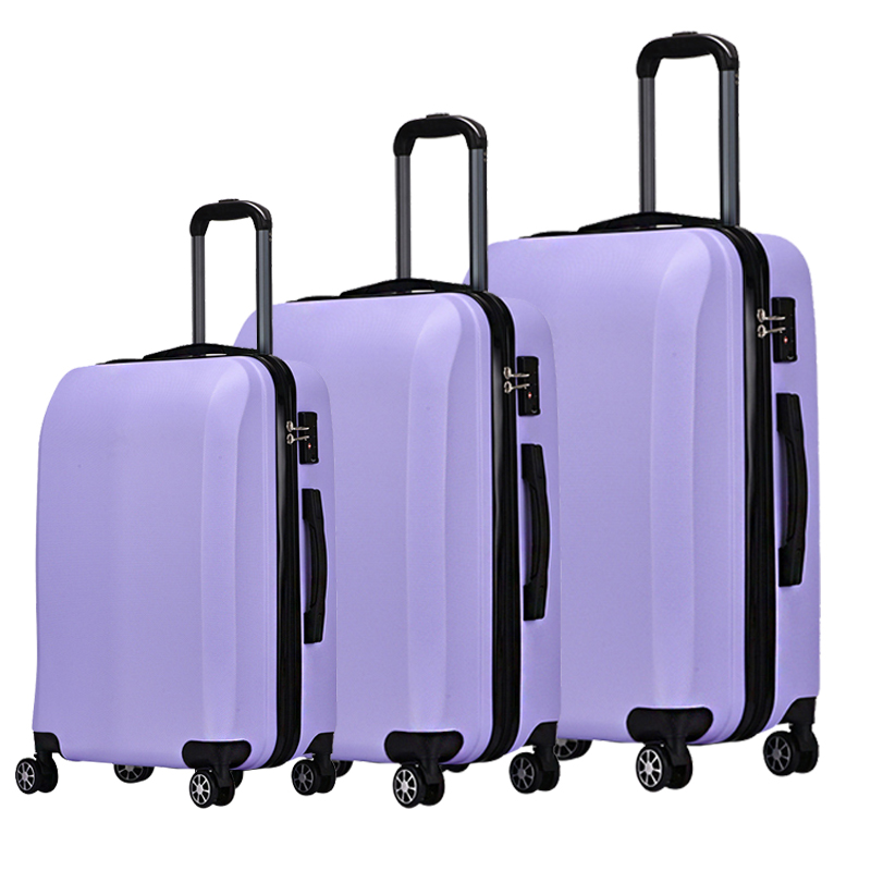 Hot Sale Fashion Design 20"24"28" 4 Wheels Hard Men Women Traveling ABS Luggage Trolley