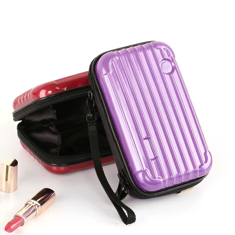 New Design Waterproof Pc Abs Hard Shell Cosmetic Bag For Makeup Brushes Storage