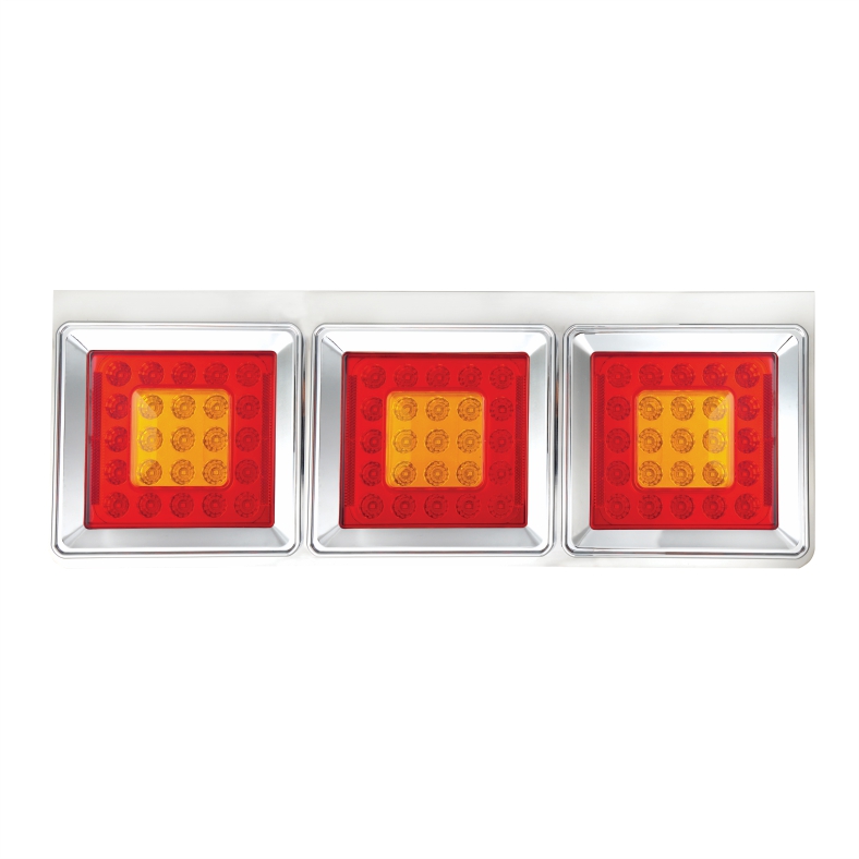 Truck LED Stainless Tail light for  Mitsubishi Car Led Rear Tail Light Waterproof Combination Indicator Stop Lamp