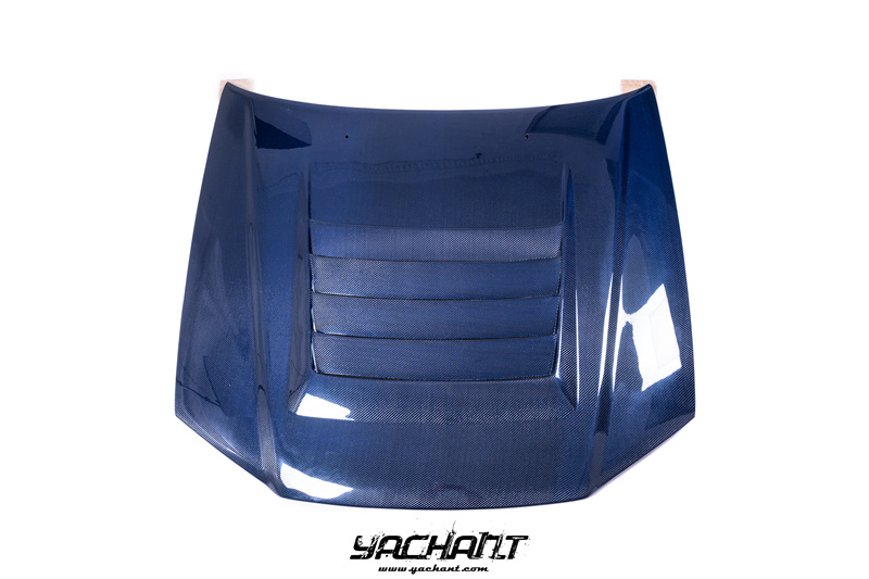 YCR34002BLCF 1999-2002 Nissan Skyline R34 GTR Nismo Style Hood Bonnet Blue Carbon Fiber (1).jpg