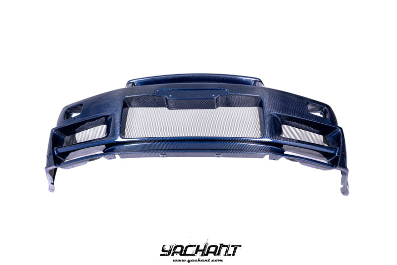 YCR34030BLCF 1999-2002 Nissan Skyline R34 GTR Nismo Z-Tune Style Front Bumper Blue Carbon Fiber (7).jpg