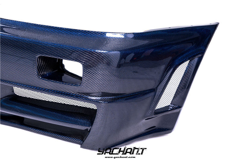 YCR34030BLCF 1999-2002 Nissan Skyline R34 GTR Nismo Z-Tune Style Front Bumper Blue Carbon Fiber (13).jpg