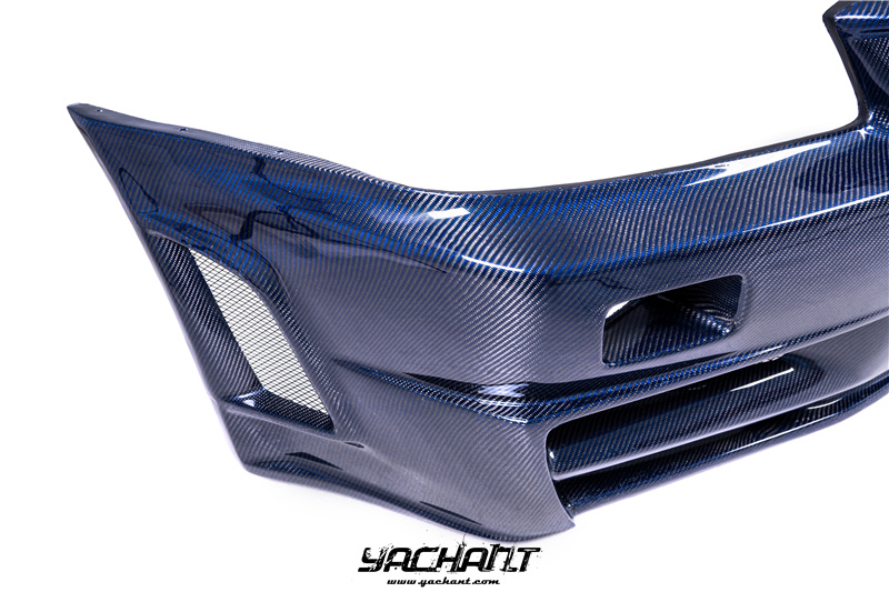 YCR34030BLCF 1999-2002 Nissan Skyline R34 GTR Nismo Z-Tune Style Front Bumper Blue Carbon Fiber (12).jpg