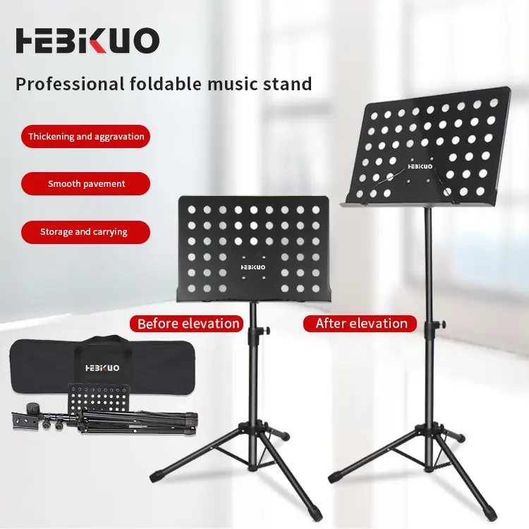 Stand de música plegable, soporte musical para partituras, stand de partitura