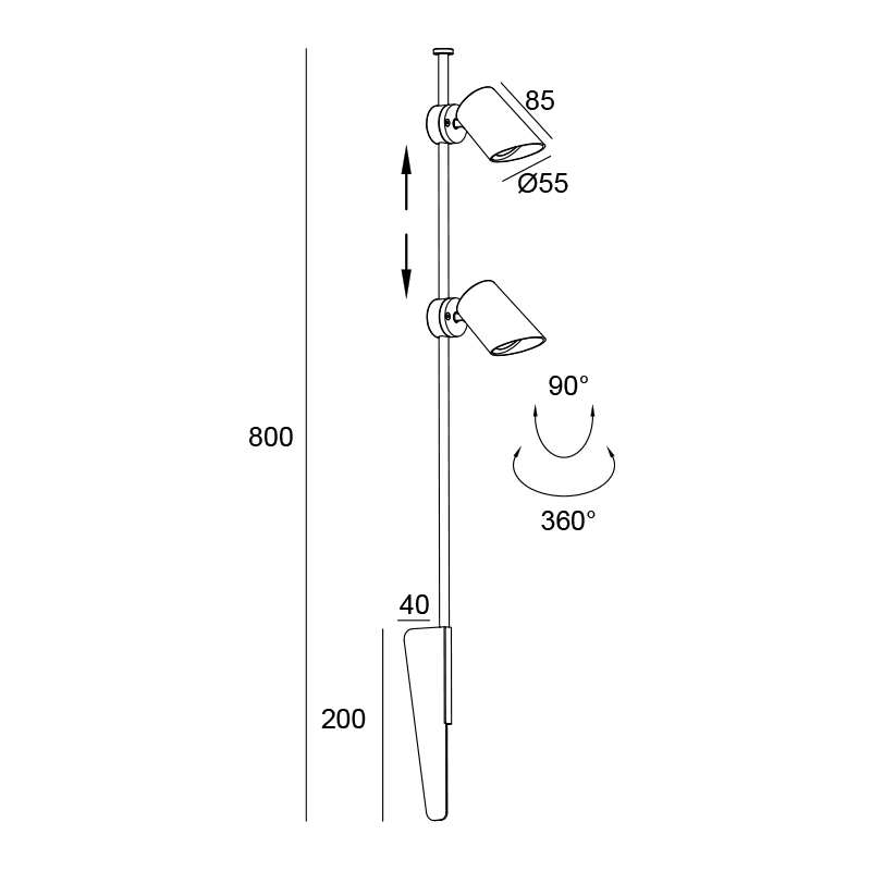 exterior spike lights