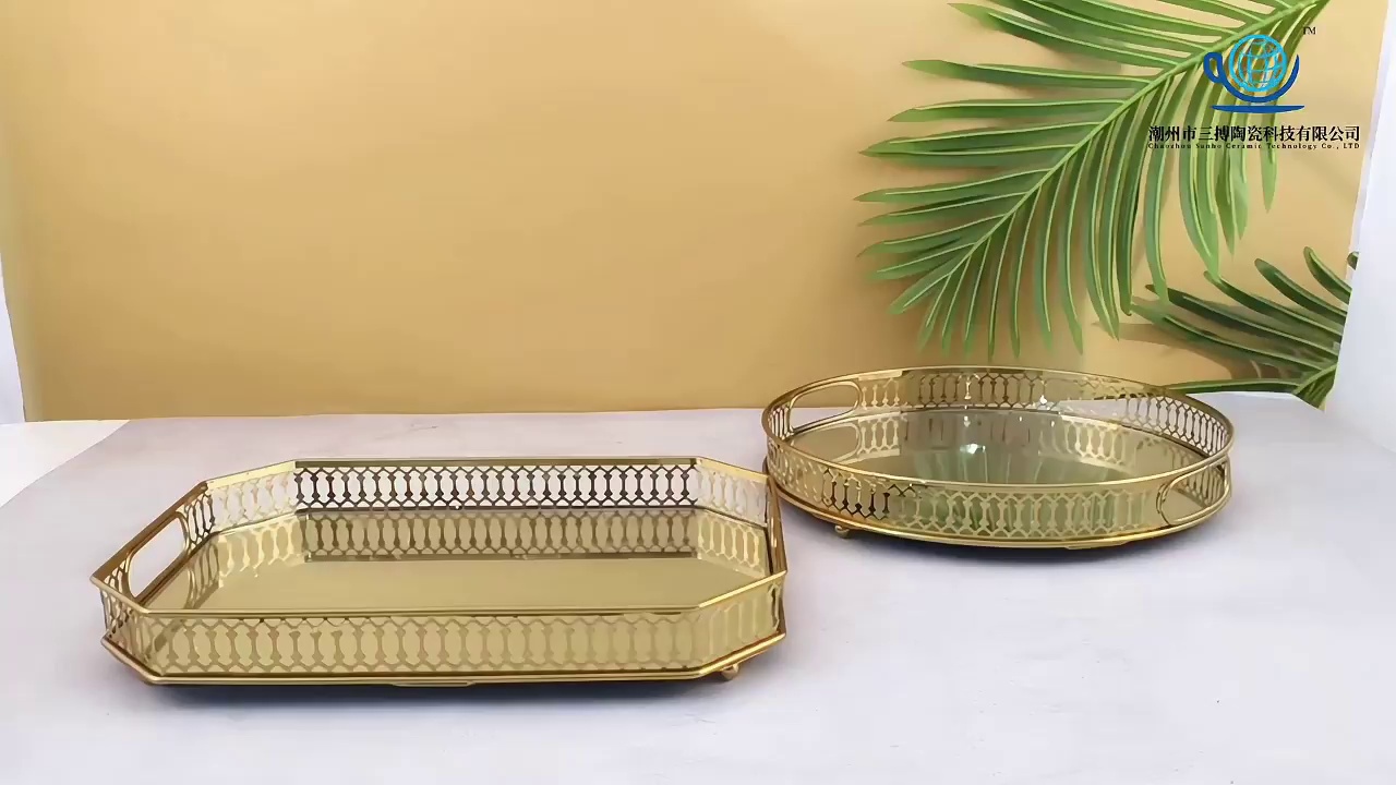 gold mirror tray, mirrored bar tray, tray