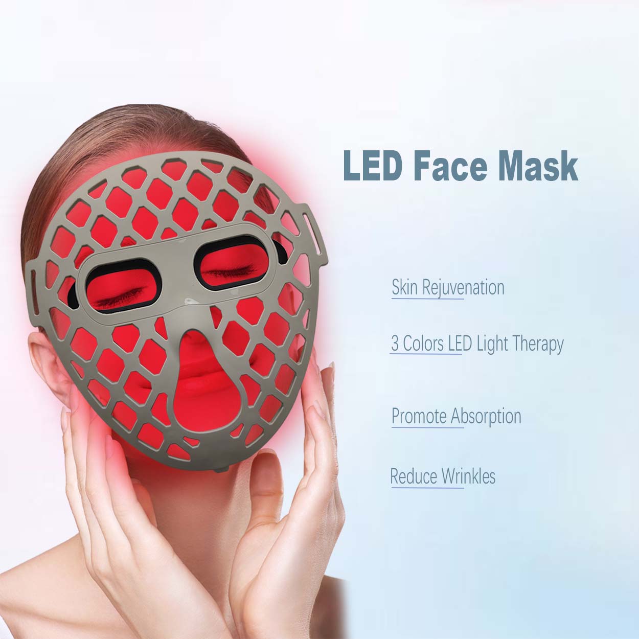 Lighthérapie LED pour le visage de l'acné, machine à luminothérapie LED, masque facial LED, LECTHAPY Thérapie esthéticienne professionnelle