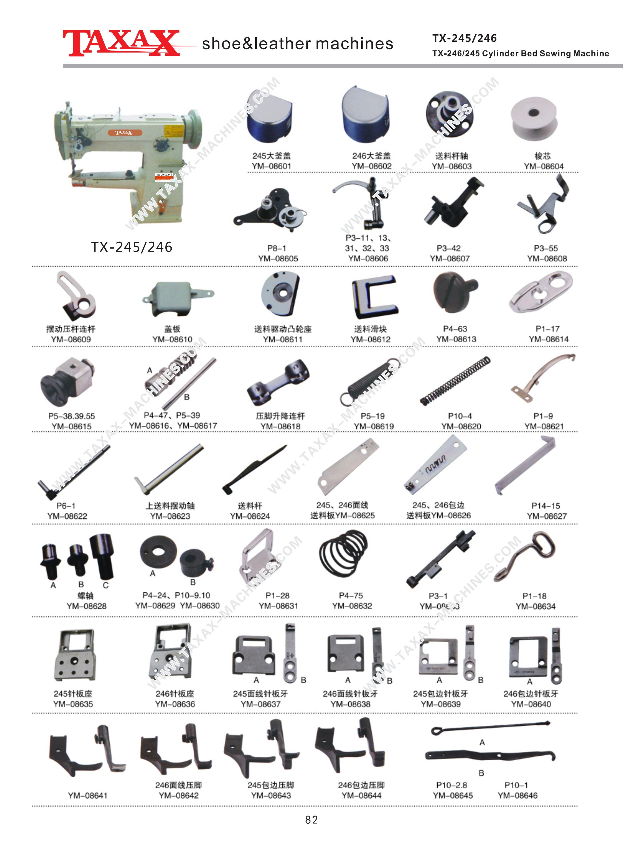 Cylinderbed Sewing Machine Parts