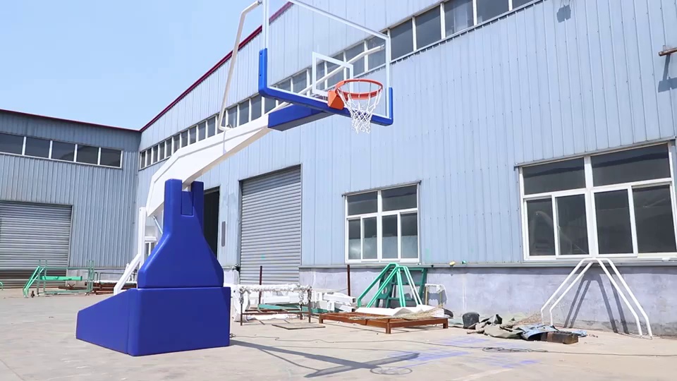 Electric basketball hoop