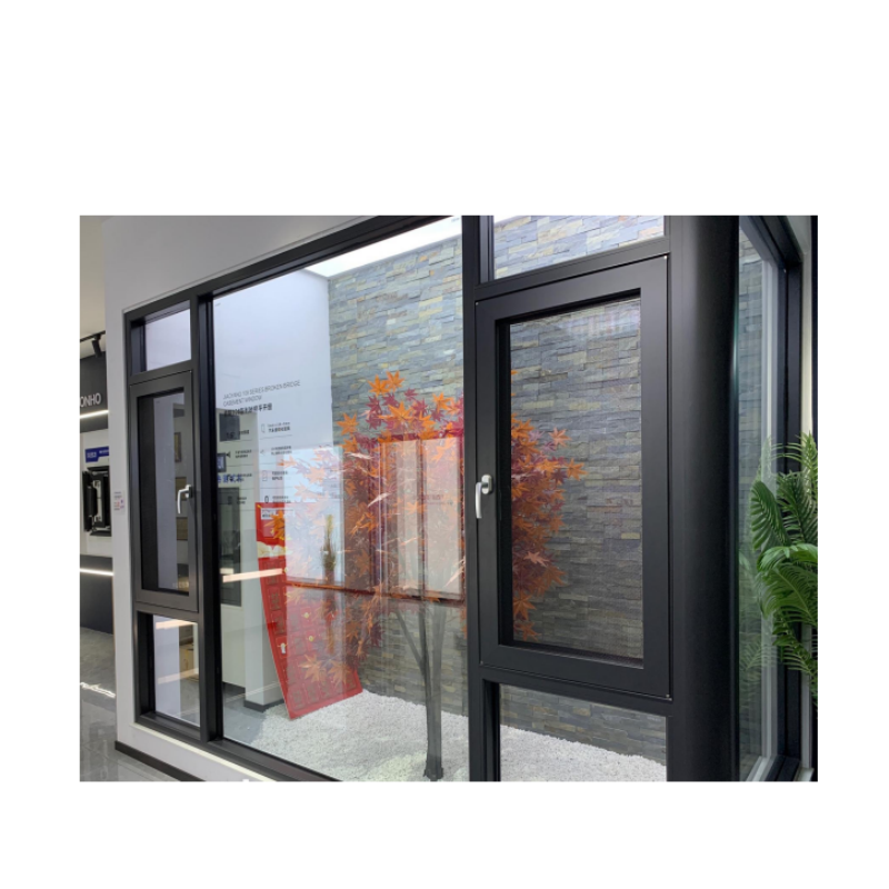 Aluminum Alloy Soundproof Casement Window, Double-Layer Tempered Glass Casement Window, soundproof aluminum windows, Multi-Cavity Structure Casement Window