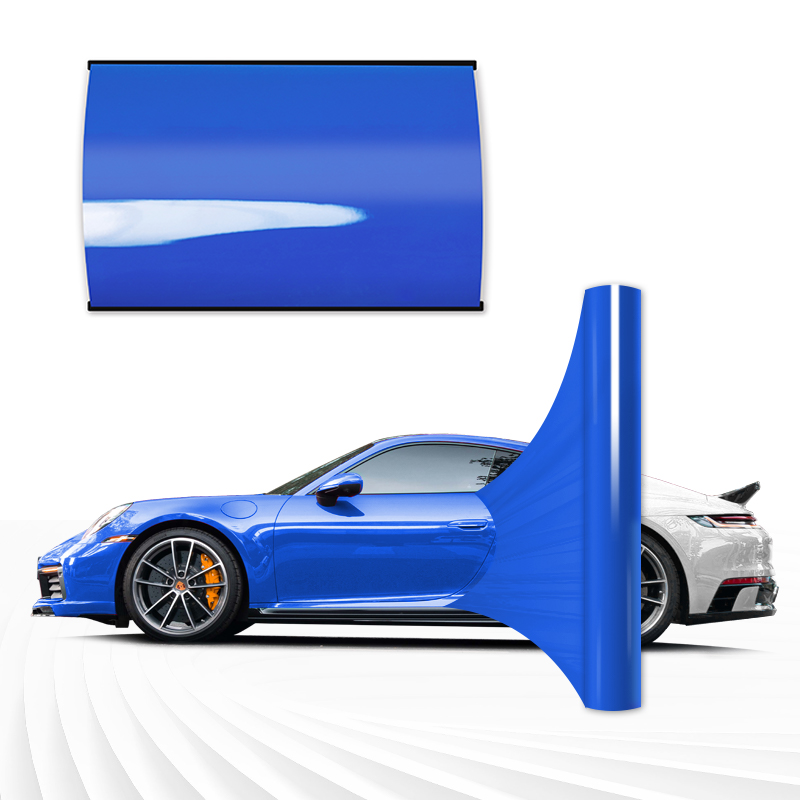 6.5mil 7.5mil Vinyl Wrap Rolls for Car PET PVC Gloss Body Stickers  Color Changing Car Film