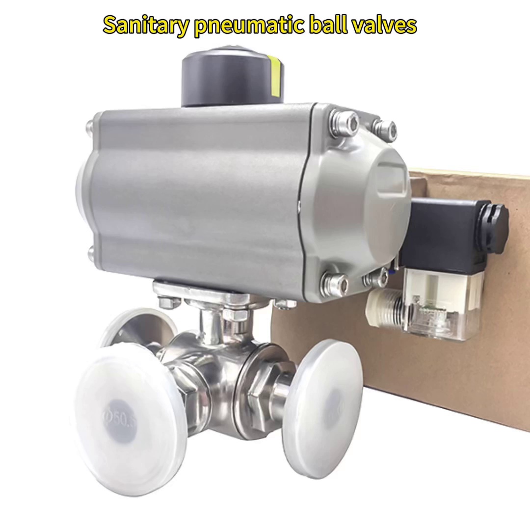 sanitary pneumatic ball valve, pneumatic control sanitary ball valve, pneumatic sanitary ball valve, sanitary pneumatic ball valve factory, sanitary pneumatic ball valve suppliers