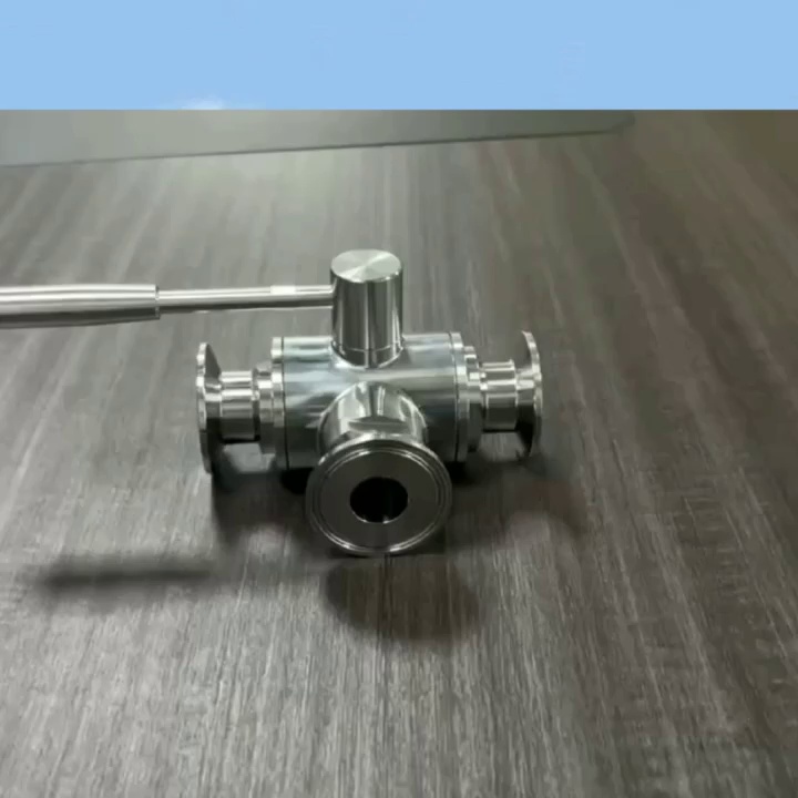 3 way sanitary ball valve, sanitary tri clamp ball valve