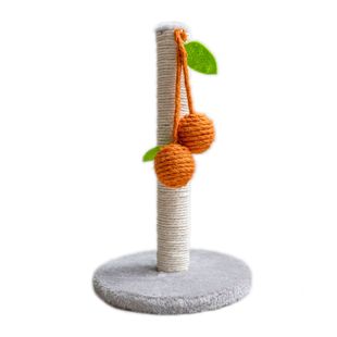 Interactive Sisal Solid Wood Scratching Post