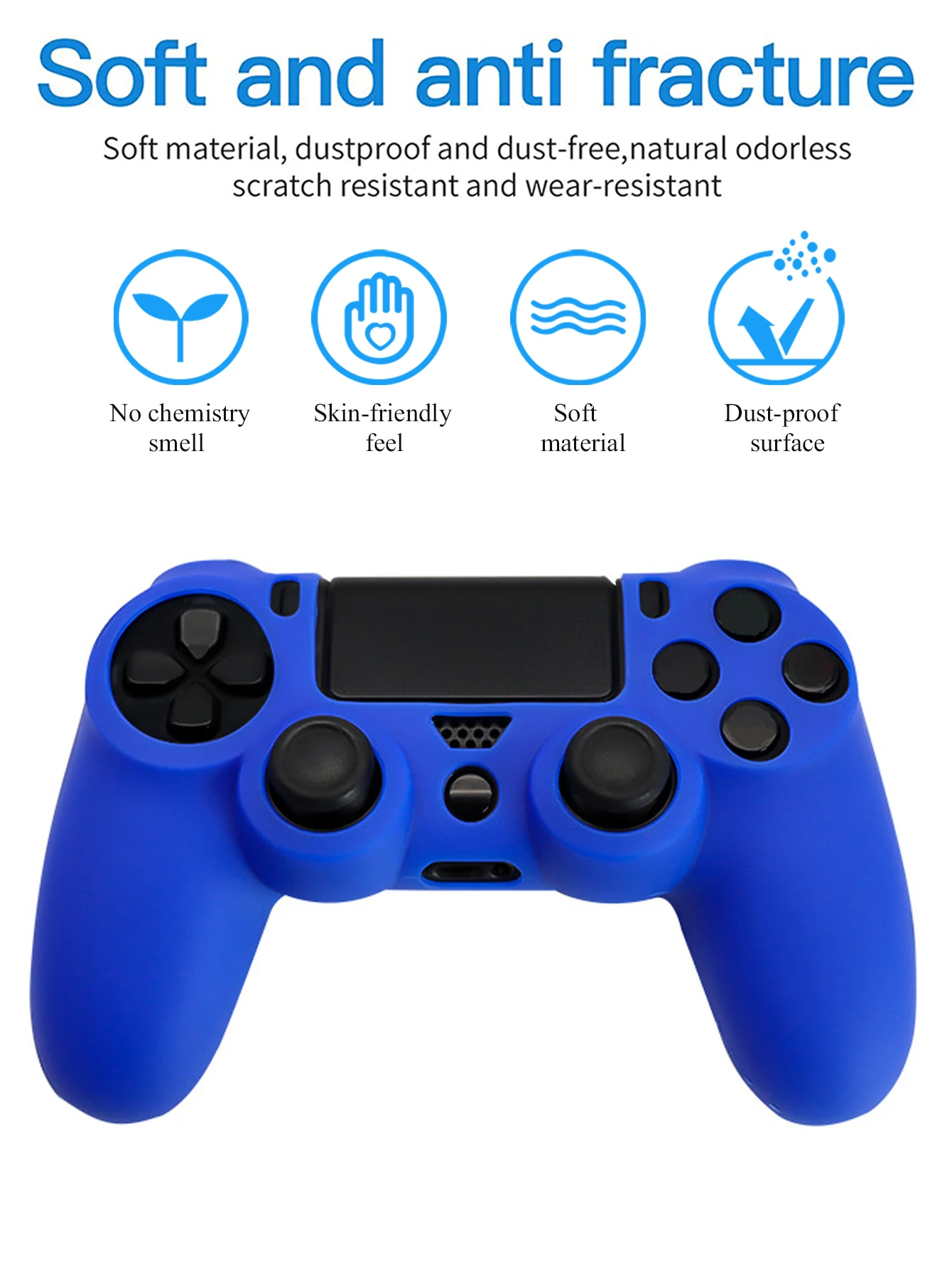 Solid Silicone Case Compatible With PS4